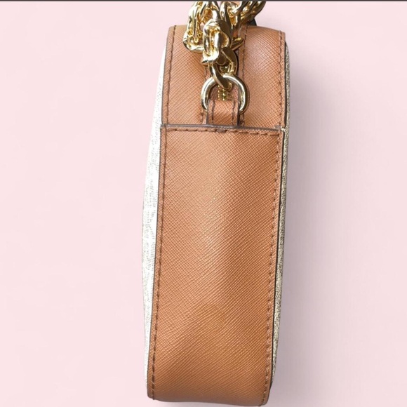 Michael Kors Cream and Tan Crossbody Bag - Picture 3 of 8